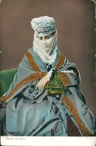 Ak Türkin in Tracht, Gesichtsschleier