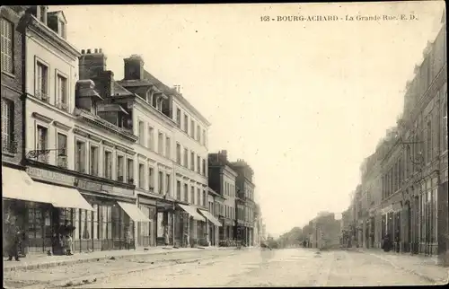 Ak Bourg Achard Eure, Grande Rue