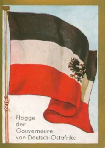 Sammelbild Historische Fahnen Bild 237, Flagge der Gouverneure von Deutsch-Ostafrika