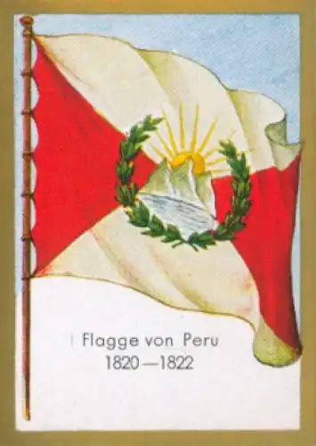 Sammelbild Historische Fahnen Bild 190, Flagge von Peru 1820 - 1822