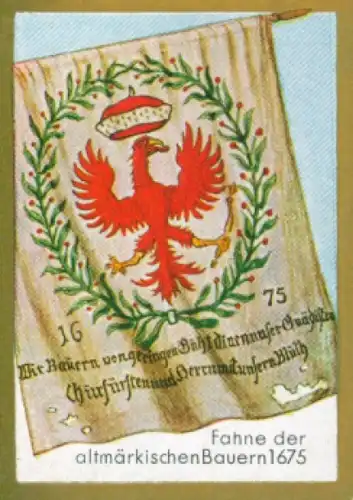 Sammelbild Historische Fahnen Bild 131, Fahne der altmärkischen Bauern 1675