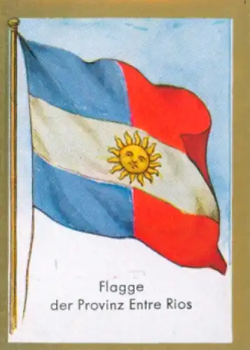 Sammelbild Historische Fahnen Bild 185, Flagge der Provinz Entre Rios