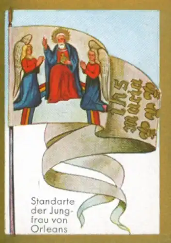 Sammelbild Historische Fahnen Bild 61, Standarte der Jungfrau von Orleans