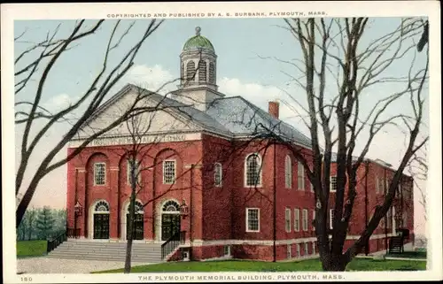 Ak Plymouth Massachusetts USA, Plymouth Memorial Building