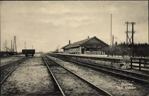 Ak Den Dolder Utrecht Niederlande, Bahnhof