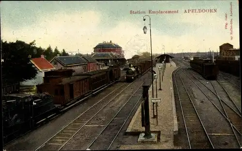 Ak Apeldoorn Gelderland, Stationsstellung