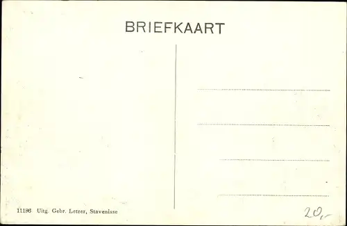 Ak Stavenisse Zeeland Niederlande, Achterweg