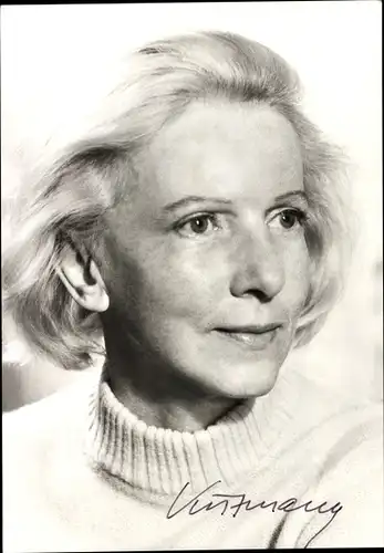 Ak Schauspielerin Elfriede Kuzmany, Portrait, Autogramm