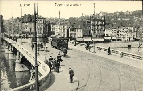 Ak Liège Lüttich Wallonien, The Arches Bridge