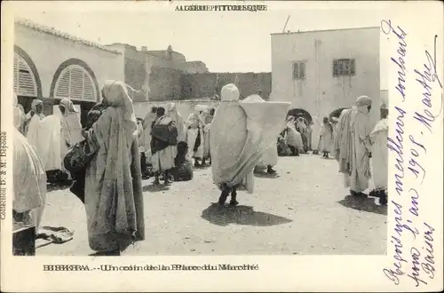 Ak Biskra Algerien, Markt, Maghreb