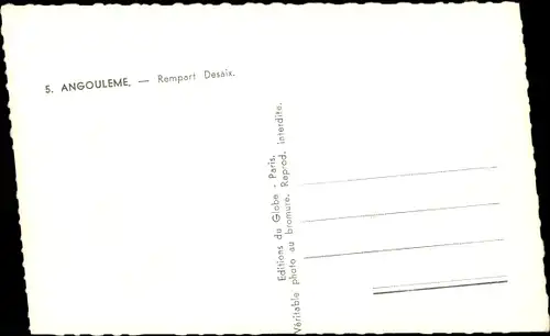 Ak Angoulême Charente, Stadtansicht, Fehldruck
