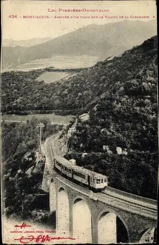 Postkarte Mont Louis Pyrénées Orientales, Cabanasse-Viadukt