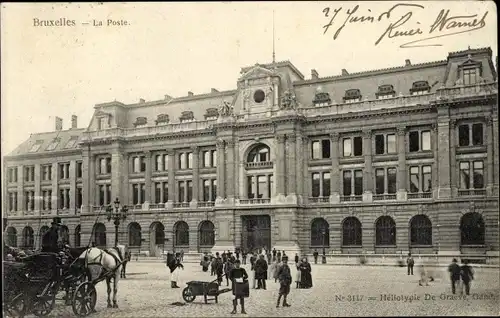 Ak Bruxelles Brüssel, La Poste