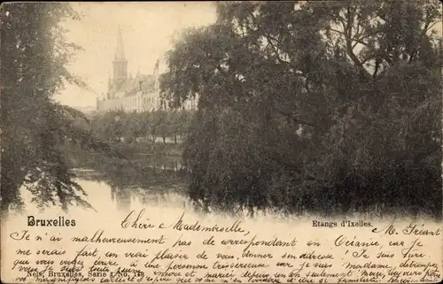 Ak Bruxelles Brüssel, Etangs d'Ixelles
