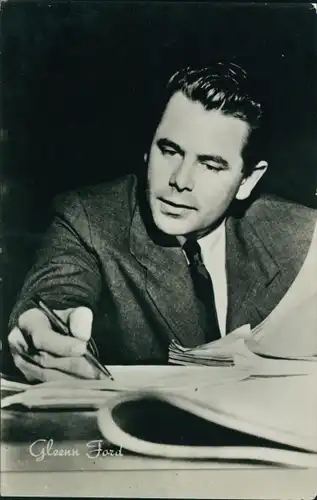 Ak Schauspieler Glenn Ford, Portrait