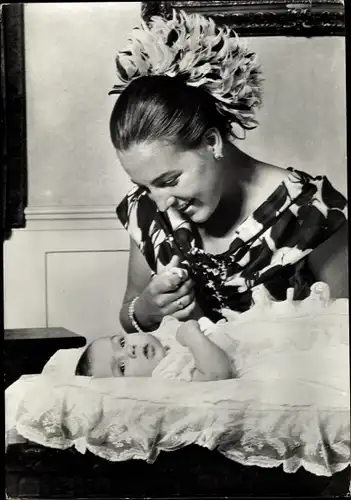 Ak Prinzessin Margriet von Niederlanden, Prinz Maurits 1968