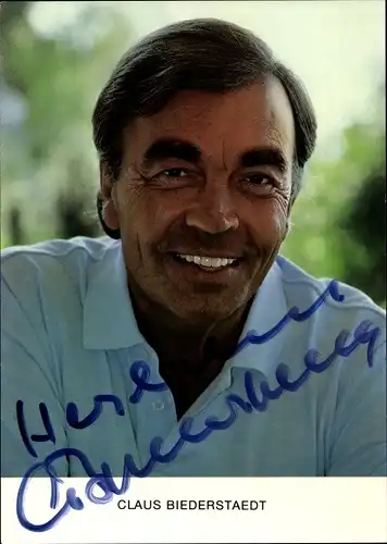 Ak Schauspieler Claus Biederstaedt, Portrait, Autogramm