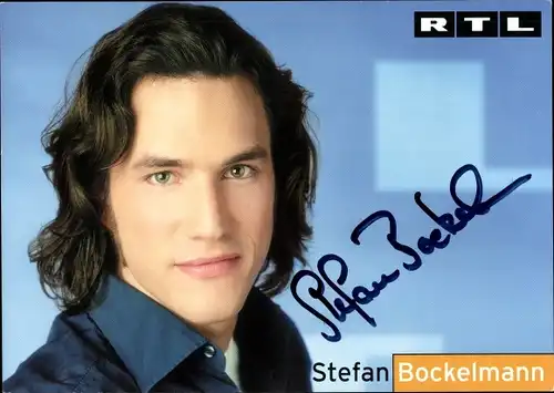 Ak Schauspieler Stefan Bockelmann, Portrait, Autogramm, RTL-Fernsehen