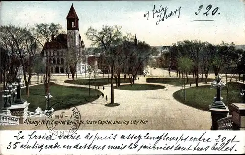 Ak Albany New York USA, Capitol Grounds, State Capitol