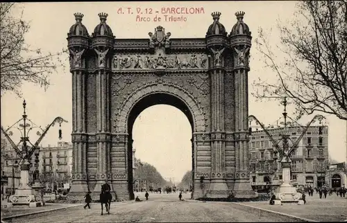 Ak Barcelona Katalonien Spanien, Arc de Triomf