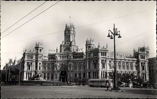 Ak Madrid, Spanien, Palast der Kommunikation