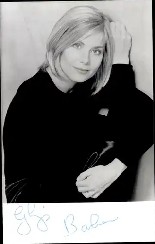 Foto Schauspielerin Glynis Barber, Portrait, Autogramm