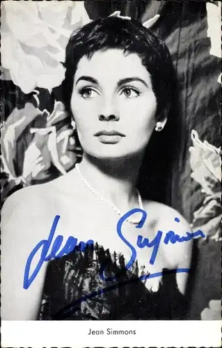 Ak Schauspielerin Jean Simmons in Desiree, Autogramm