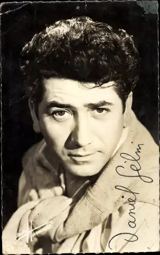 Foto Schauspieler Daniel Gelin, Portrait, Autogramm
