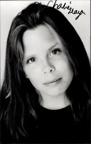 Foto Schauspielerin Charlie Hayes, Portrait, Autogramm