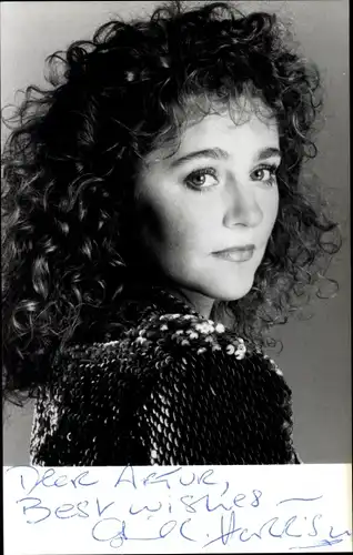 Foto Schauspielerin Gail Harrison, Portrait, Autogramm