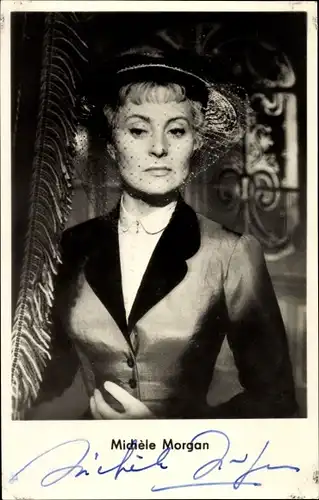 Ak Schauspielerin Michele Morgan, Das große Manöver, Portrait, Autogramm