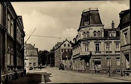 Ak Hartha in Sachsen, Dresdner Straße, Geschäft