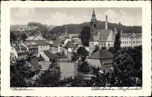 Ak Waldheim in Sachsen, Schlosskirche, Strafanstalt