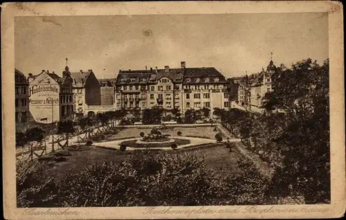 Ak Saarbrücken, Beethovenplatz, Beethovenstraße