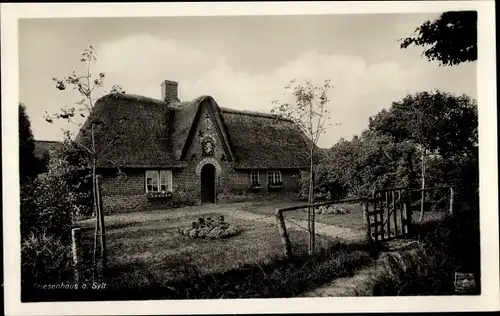 Ak Insel Sylt in Nordfriesland, Friesenhaus