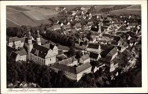 Ak Obermarchtal in Württemberg, Kloster, Fliegeraufnahme