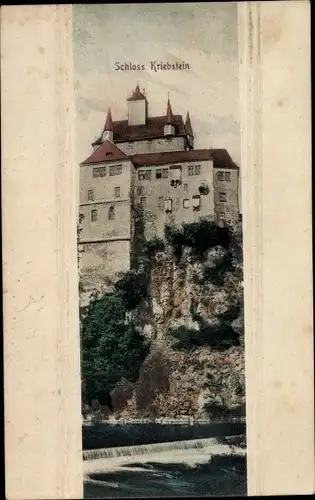Ak Kriebstein in Sachsen, Schloss Kriebstein