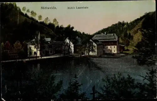 Ak Lauenhain Mittweida in Sachsen, Lauenhainer Mühle