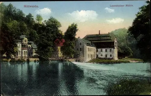 Ak Lauenhain Mittweida in Sachsen, Lauenhainer Mühle