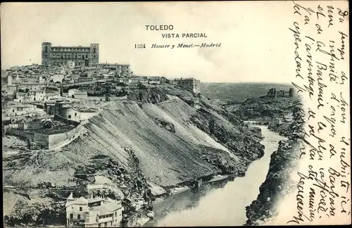 Ak Toledo Kastilien La Mancha Spanien, Teilansicht