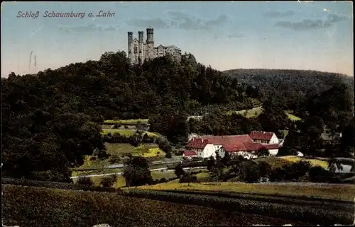 Ak Balduinstein an der Lahn, Schloss Schaumburg