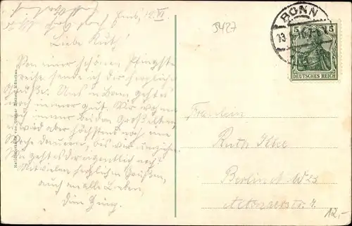 Ak Bad Ems an der Lahn, Panorama, Denkmal