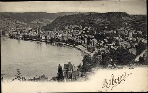 Ak Boppard am Rhein, Panorama