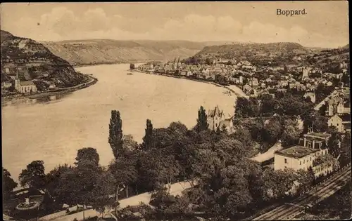 Ak Boppard am Rhein, Panorama