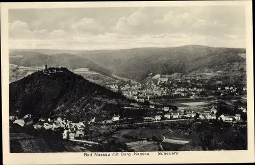 Ak Bergnassau Scheuern Nassau an der Lahn, Panorama