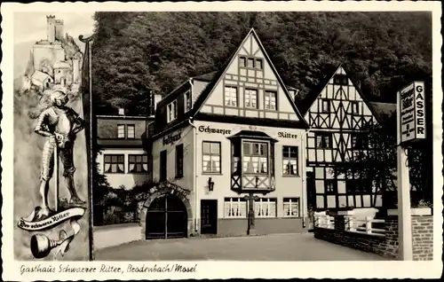 Ak Brodenbach an der Mosel, Gasthaus Schwarzer Ritter