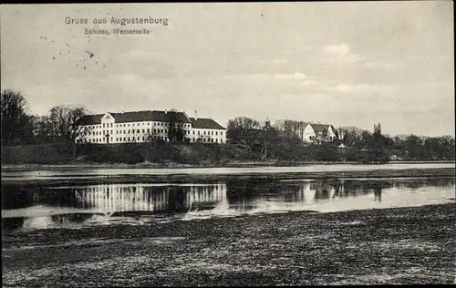 Ak Augustenborg Dänemarl, Schloss Augustenburg, Wasserseite