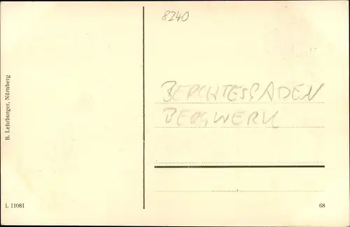 Künstler Ak Berchtesgaden in Oberbayern, Bergwerk