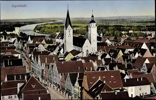 Ak Ingolstadt in Oberbayern, Panorama