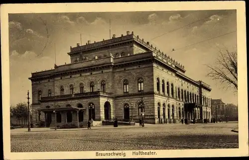 Ak Braunschweig in Niedersachsen, Hoftheater